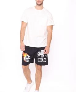 Mysite Saints Of Chaos Shorts - Black New Today