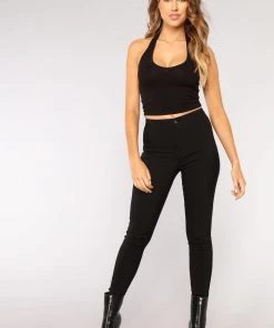 Mysite Teddies & Babydolls The New Me Halter Top - Black 11 Mysite Teddies & Babydolls The New Me Halter Top - Black