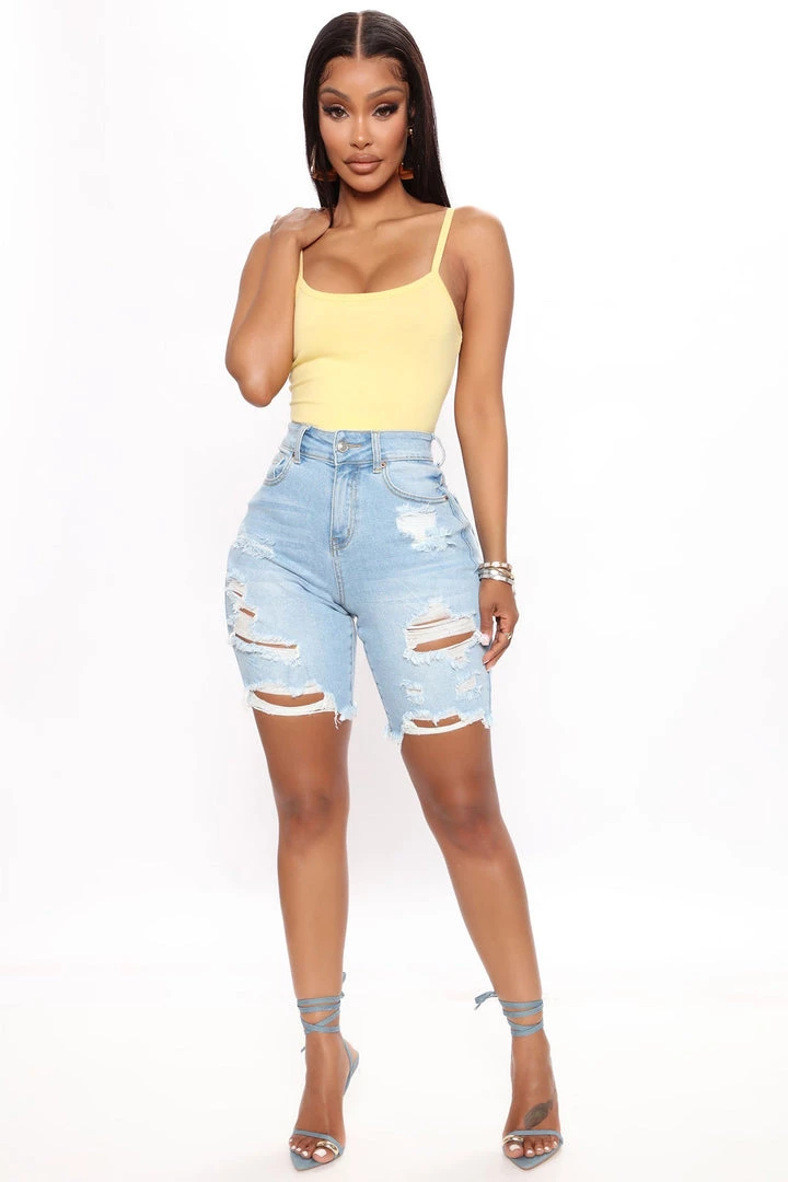 Mysite At A Crossroads Bermuda Shorts - Light Blue Wash New Today 1 Mysite At A Crossroads Bermuda Shorts - Light Blue Wash New Today