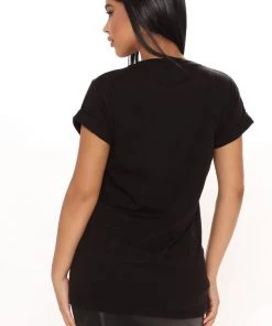 Fashion Nova Remaining Anti Social Butterfly Top - Black