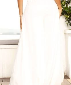 Mysite Office Babe Make An Entrance Wide Leg Pants - White