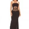 FashionNob All Eyes On Me Maxi Dress - Black DRESSES