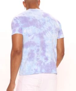 Mysite Nerf Tie Dye Short Sleeve Tee - Purple