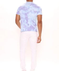 Mysite Nerf Tie Dye Short Sleeve Tee - Purple