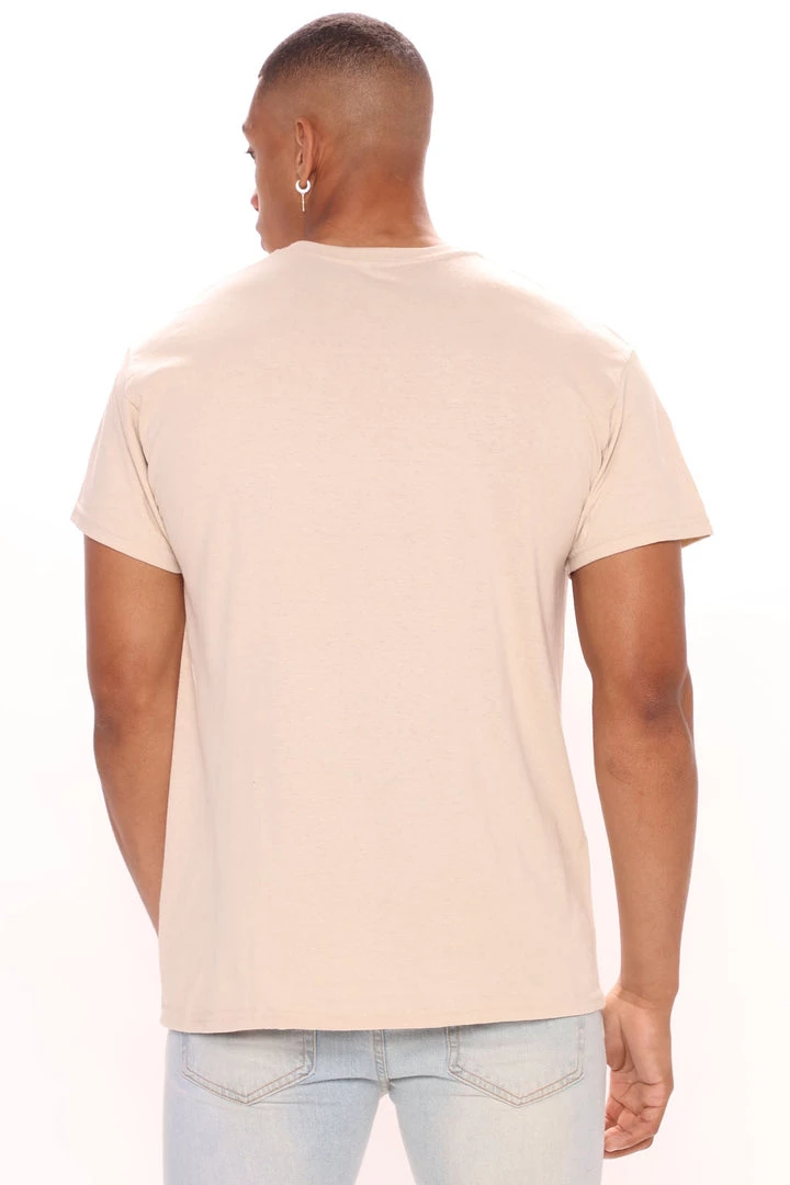 Mysite New Today Go Getter Teddy Short Sleeve Tee - Sand 6 Mysite New Today Go Getter Teddy Short Sleeve Tee - Sand