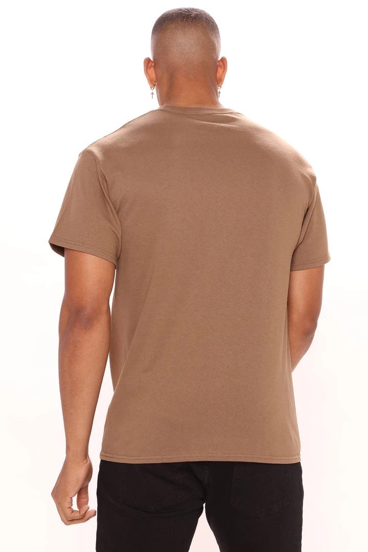 Mysite New Today Running Into The Wild Short Sleeve Tee - Brown 6 Mysite New Today Running Into The Wild Short Sleeve Tee - Brown