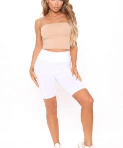 Mysite My Favorite Biker Short - White