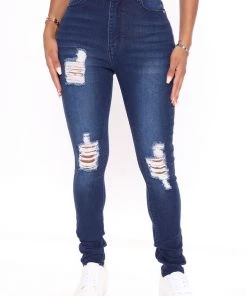 Fashion Nova On A Wave Jeans - Dark Denim