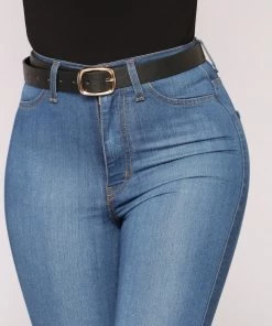 Fashion Nova Essential Basic Belt Set - Black/Tan