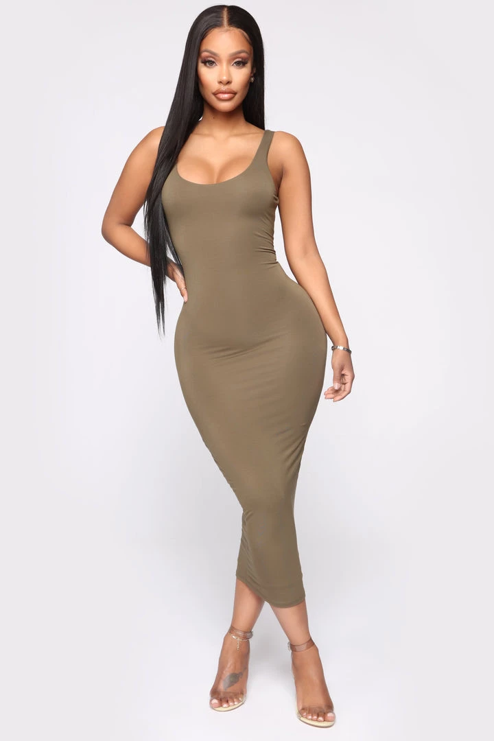 Fashion Nob DRESSES Your Needs Met Dress - Olive 2 Fashion Nob DRESSES Your Needs Met Dress - Olive