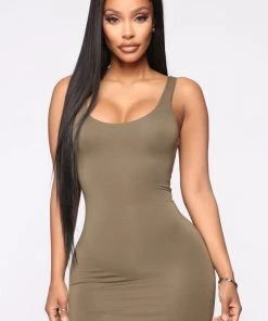 Fashion Nob DRESSES Your Needs Met Dress - Olive 10 Fashion Nob DRESSES Your Needs Met Dress - Olive