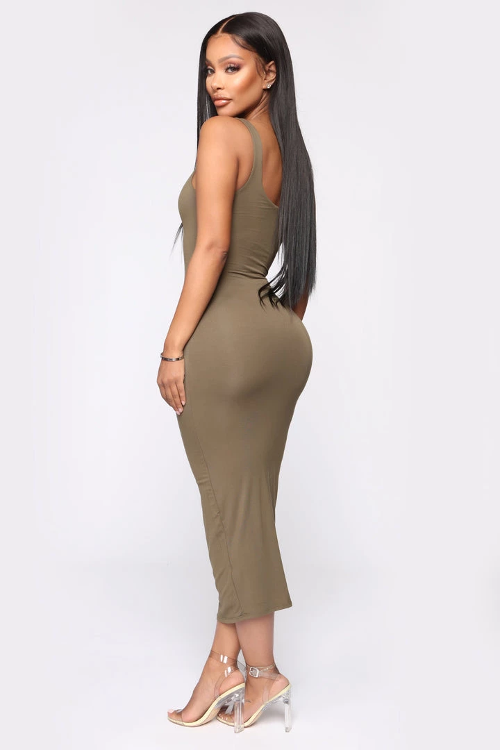 Fashion Nob DRESSES Your Needs Met Dress - Olive 4 Fashion Nob DRESSES Your Needs Met Dress - Olive