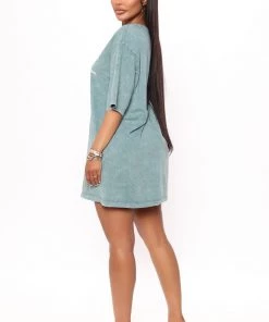 Mysite Define Momster Tunic Top - Teal