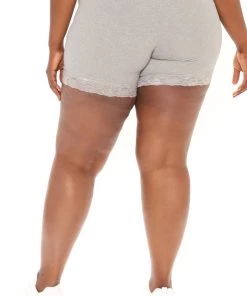 Mysite Something Girly Biker Short - Heather Grey New Today