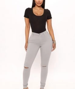 Mysite Monica Scoop Neck Top - Black New Today