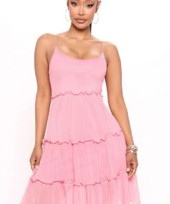 Mysite NEW IN Carlene Mini Dress - Mauve