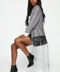 Fashion Nova Write Me A Letter Bag - Black Teddies & Babydolls