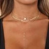 Fashion Nova Oh So Pretty Layered Necklace - Gold Teddies & Babydolls