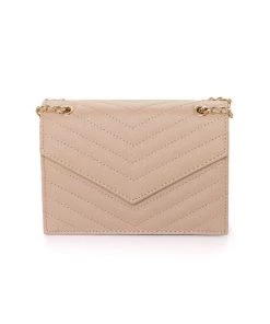 Fashion Nova Teddies & Babydolls Love Letter Crossbody Handbag - Nude