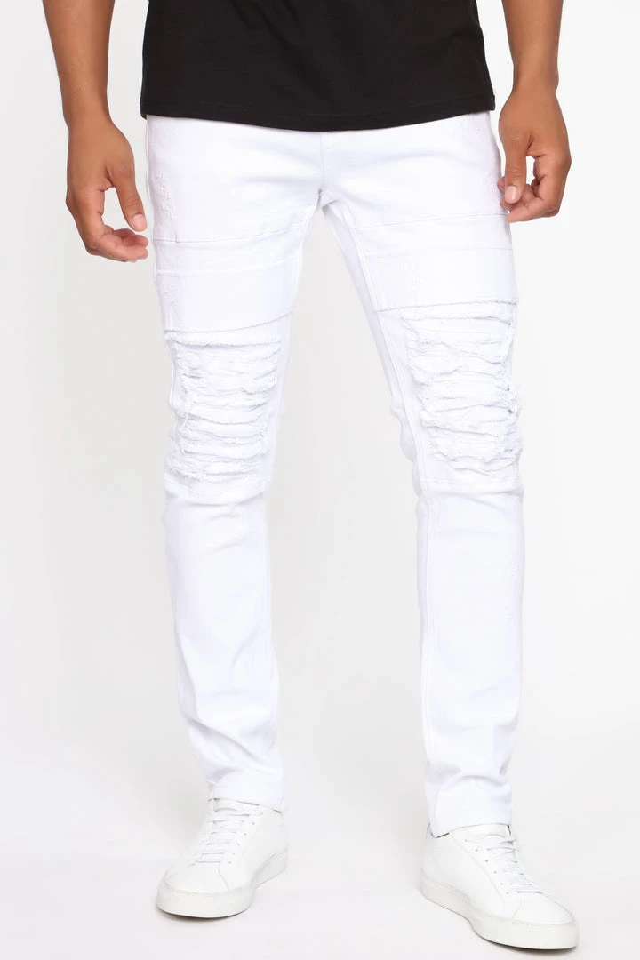 Mysite Reel It In Skinny Jean - White