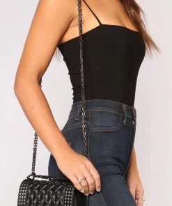 Fashion Nova Natalia Rubber Studded Bag - Black 5 Fashion Nova Natalia Rubber Studded Bag - Black