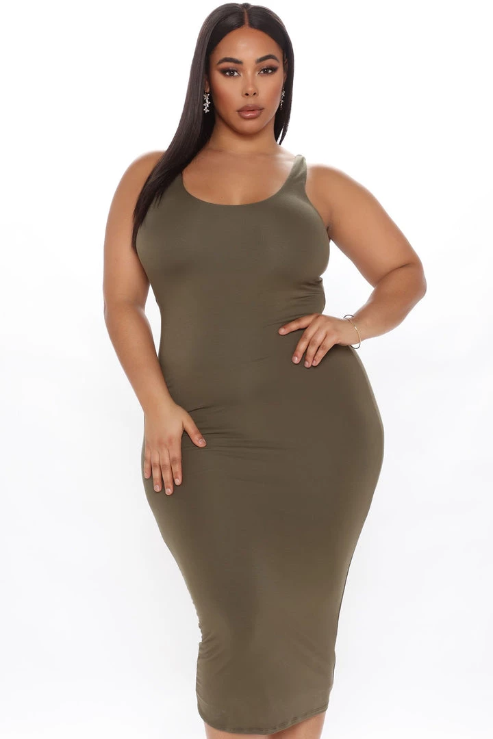 Fashion Nob DRESSES Your Needs Met Dress - Olive 8 Fashion Nob DRESSES Your Needs Met Dress - Olive