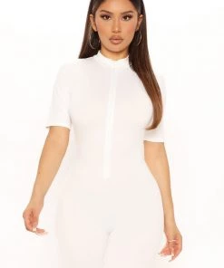 Fashion Nova Queen Of Hearts Jumpsuit - White