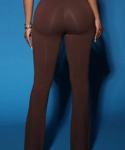 Mysite Adriana Flare Pant - Chocolate New Today