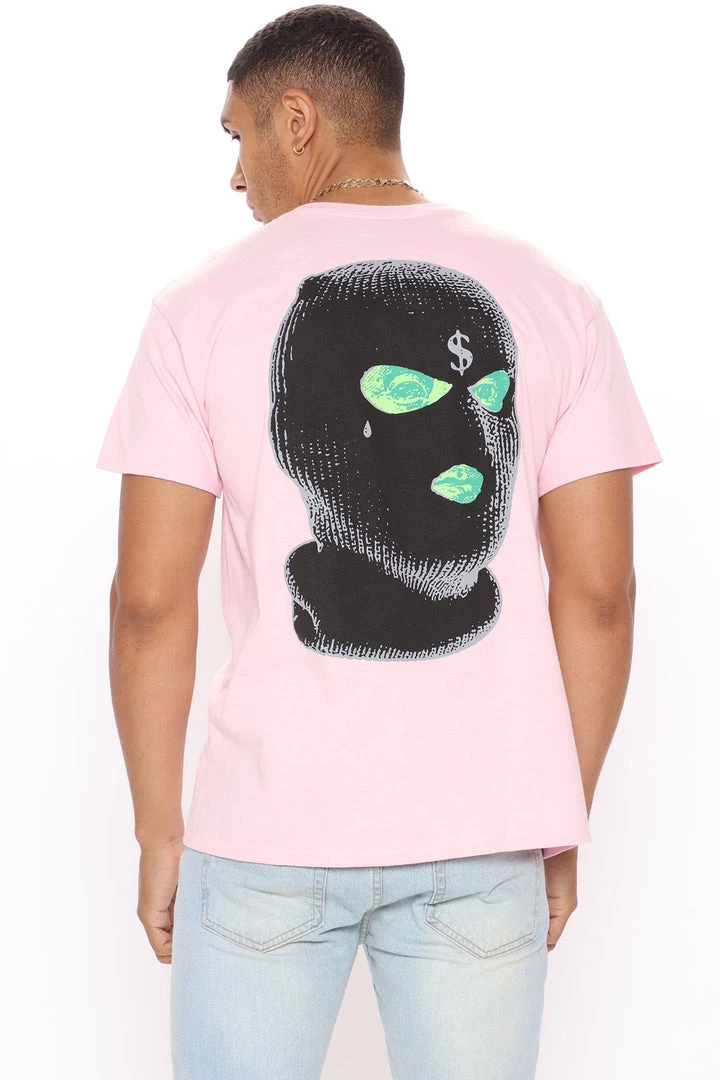 Fashion Nova Dirty Money Short Sleeve Tee - Pink Coming Soon