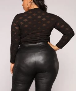 Fashion Nova Best Sellers Edges That Scratch Bodysuit - Black
