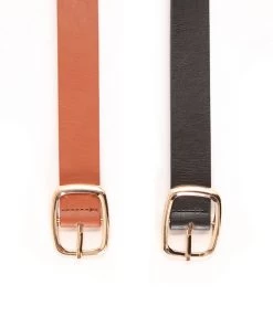 Fashion Nova Essential Basic Belt Set - Black/Tan 9 Fashion Nova Essential Basic Belt Set - Black/Tan