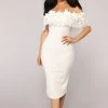 Mysite Midnight In Moscow Dress - White New Today