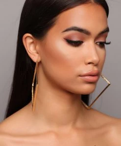 Mysite Diamonds Are Forever Earrings - Gold