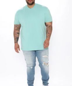 Fashion Nova Essential Crew Tee - Mint