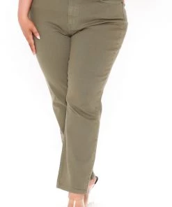 Fashion Nova World's Greatest Mom Jeans - Olive