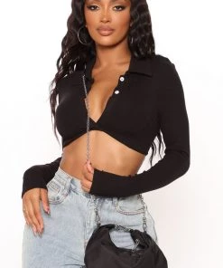 Fashion Nova Teddies & Babydolls Up To Something Mini Bag - Black