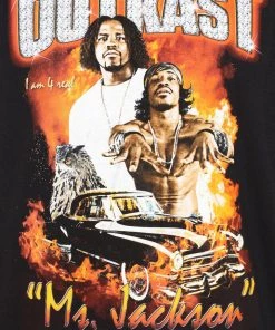 Mysite New Today Outkast Ms Jackson Short Sleeve Tee - Black