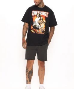 Mysite New Today Outkast Ms Jackson Short Sleeve Tee - Black