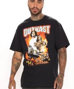 Mysite New Today Outkast Ms Jackson Short Sleeve Tee - Black