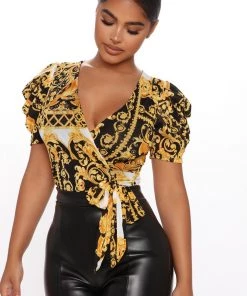 Fashion Nova Teddies & Babydolls I Don't Speak Broke Surplice Bodysuit - White/Black 10 Fashion Nova Teddies & Babydolls I Don't Speak Broke Surplice Bodysuit - White/Black