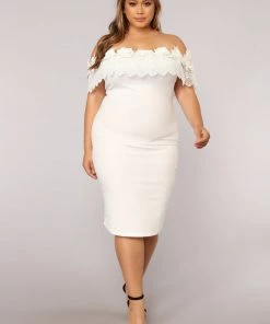Mysite Midnight In Moscow Dress - White New Today