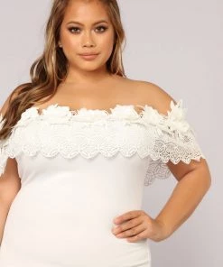 Mysite Midnight In Moscow Dress - White New Today