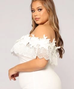 Mysite Midnight In Moscow Dress - White New Today