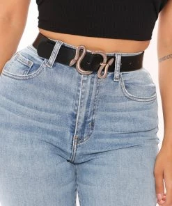 Fashion Nova Teddies & Babydolls Hiss At You Belt - Black