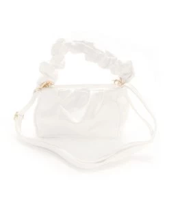 Fashion Nova Teddies & Babydolls Newly Single Crossbody Bag - White