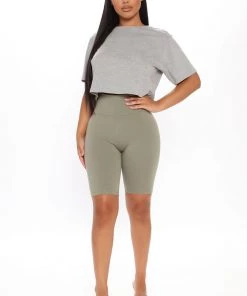 Mysite My Favorite Biker Short - Olive Teddies & Babydolls