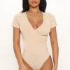 Fashion Nova Teddies & Babydolls Gwen II Bodysuit - Nude