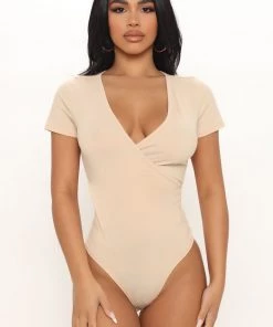Fashion Nova Teddies & Babydolls Gwen II Bodysuit - Nude