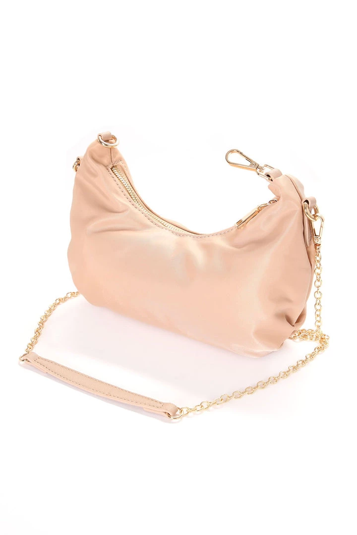 Fashion Nova Up To Something Mini Bag - Nude Teddies & Babydolls