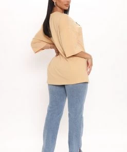 Fashion Nova Teddies & Babydolls Girl Gang Teddy Tunic Top - Khaki 12 Fashion Nova Teddies & Babydolls Girl Gang Teddy Tunic Top - Khaki